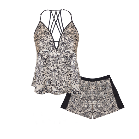 Satin Strappy-Back Cami