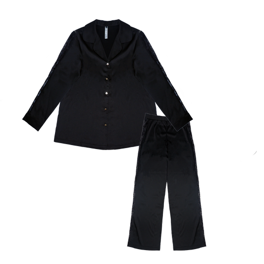 Black Lace Dream Lounge Set